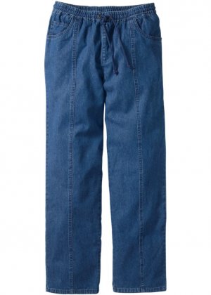 Прямые брюки классического кроя без застежек , синий Bpc Bonprix Collection