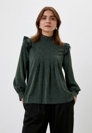 Блуза Villagi. Цвет: зеленый
