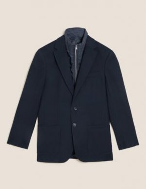 Куртка со съемным жилетом , Marks&Spencer Marks & Spencer. Цвет: темный синий