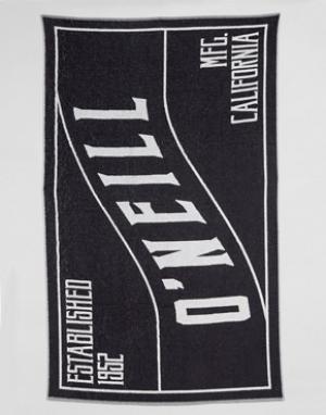 Пляжное полотенце с логотипом ONeill O'Neill. Цвет: черный