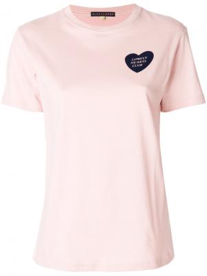 Футболка Lonely Hearts Club Alexa Chung. Цвет: розовый и фиолетовый