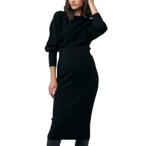 Женское трикотажное платье Sloane, черное , черный Ripe Maternity