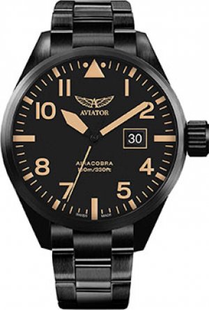 Швейцарские наручные мужские часы V.1.22.5.157.5. Коллекция Airacobra P42 Aviator