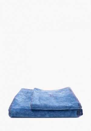 Комплект полотенец Trussardi Home. Цвет: синий