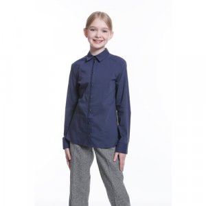 Школьная блуза , размер 36, 146, синий Шалуны. Цвет: синий