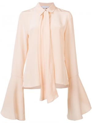 Блузка с расклешенными рукавами Partow. Цвет: розовый и фиолетовый