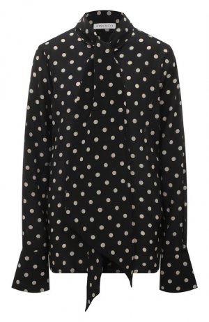 Шелковая блузка Nina Ricci. Цвет: чёрный