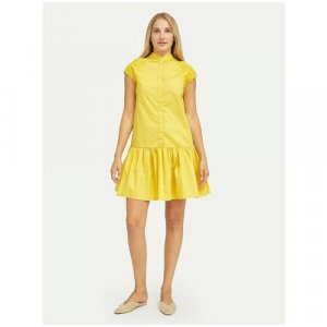 Платье , размер 40, желтый Ermanno Firenze. Цвет: желтый