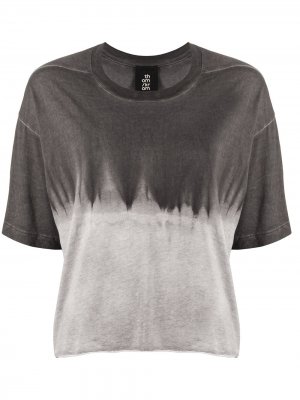 Расклешенная футболка с эффектом градиента Thom Krom. Цвет: белый