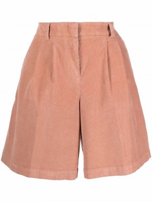 Вельветовые шорты А-силуэта Pt01. Цвет: розовый