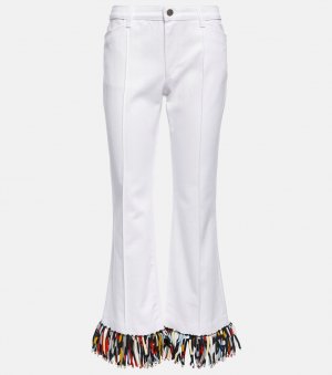 Укороченные брюки с высокой посадкой PUCCI, белый Pucci