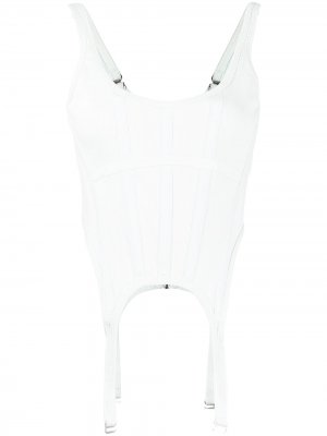 Buckle-detail corset top Dion Lee. Цвет: синий