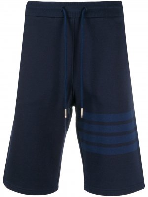Спортивные шорты с полосками 4-Bar Thom Browne. Цвет: синий