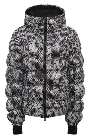 Утепленная куртка Bogner Fire+Ice. Цвет: чёрно-белый