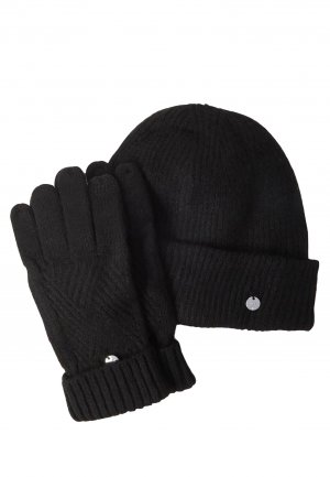 Шапка и перчатки LIU JO. Цвет: черный