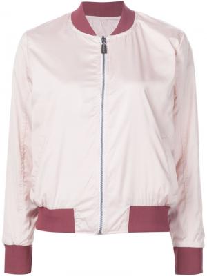 Атласная куртка-бомбер Anine Bing. Цвет: розовый и фиолетовый
