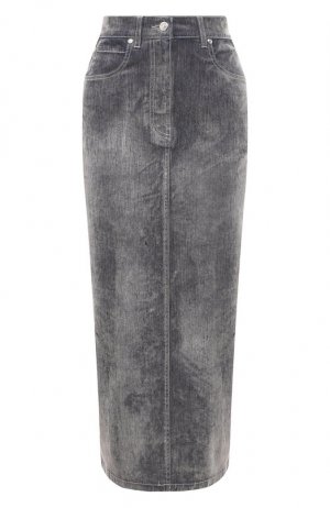 Джинсовая юбка MSGM. Цвет: серый
