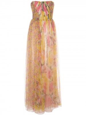Длинное платье без бретелей Jason Wu Collection. Цвет: желтый
