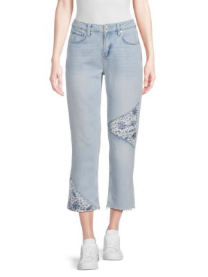 Укороченные джинсы Noella в стиле пэчворк , цвет Brenna Paige