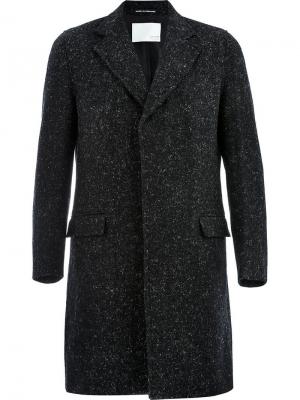 Однобортное пальто Sanderm Matthew Miller. Цвет: черный
