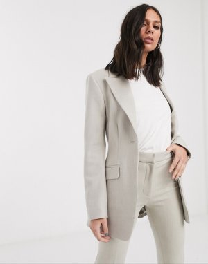 Серый oversized‑пиджак -Neutral Weekday