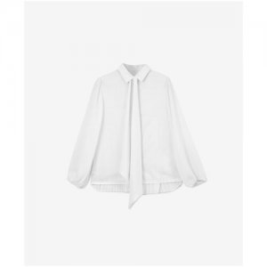 Блузка комбинированная белая , размер 128, модель 222GSGMC2202 Gulliver. Цвет: белый