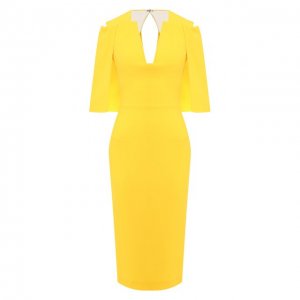 Платье Roland Mouret. Цвет: жёлтый