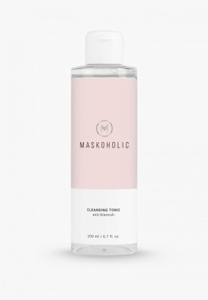 Тоник для лица Maskoholic очищающий с себорегулирующим эффектом всех типов кожи, 200 мл. Цвет: розовый