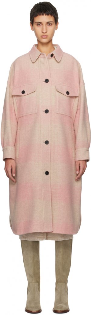 Розовое пальто Fontizi Isabel Marant Etoile Étoile