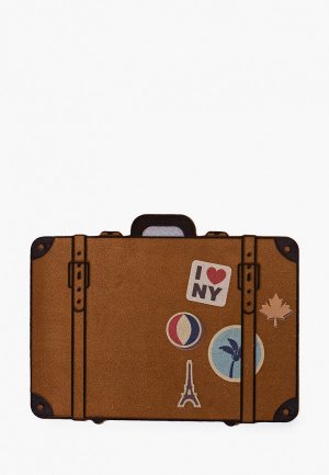 Коврик придверный Balvi Luggage, 65х50 см. Цвет: коричневый