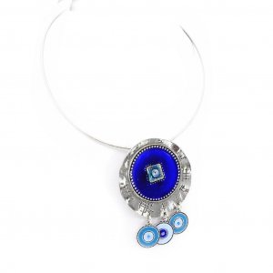 [H2393] - Голубое дизайнерское ожерелье Милуоки NOA