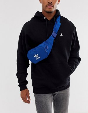 Синяя сумка-кошелек на пояс с логотипом -Синий adidas Originals