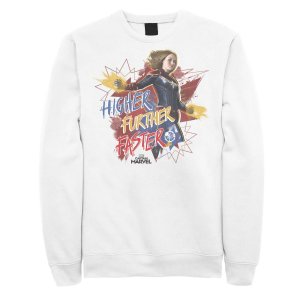 Мужской флисовый пуловер Captain Movie винтажных цветов Powers с рисунком Marvel