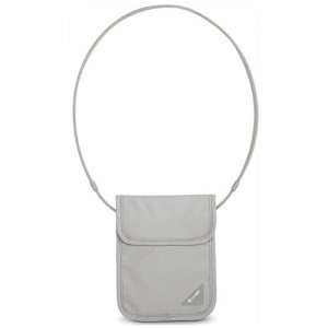 Кошелек на шею Pacsafe 10148 Coversafe X75 Anti-theft RFID Blocking Neck Pouch *103 Grey. Цвет: серый