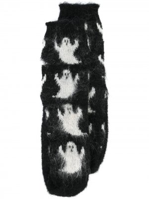 Носки с принтом Ashley Williams. Цвет: черный
