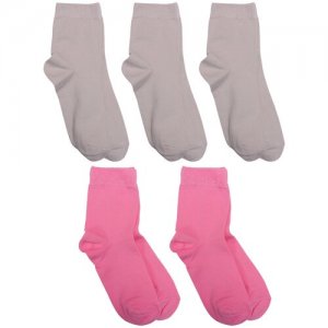 Комплект из 5 пар детских носков (Орудьевский трикотаж) микс 5, размер 18 RuSocks. Цвет: мультиколор
