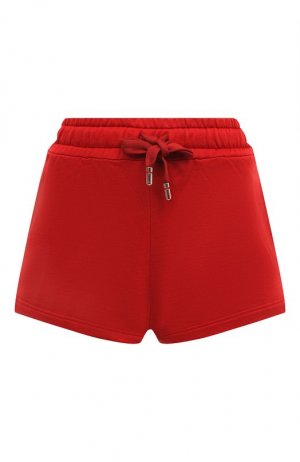 Хлопковые шорты Dolce & Gabbana. Цвет: красный