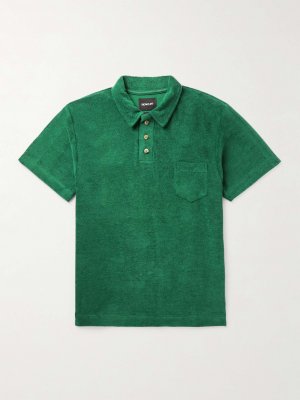 Рубашка поло из махровой ткани Mr Fantasy смесового хлопка HOWLIN', зеленый Howlin'