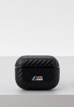 Чехол для наушников BMW Airpods Pro. Цвет: черный