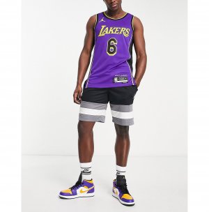 Фиолетовый трикотажный жилет Basketball NBA LA Lakers Dri-FIT Lebron James Icons Nike