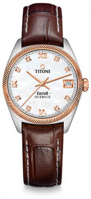 Швейцарские наручные женские часы 828-SRG-ST-652. Коллекция Cosmo Titoni