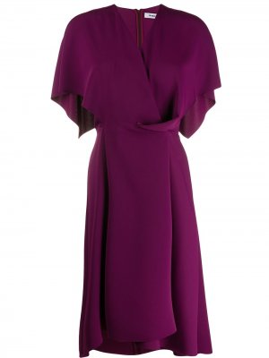 Платье миди с кейпом Chalayan. Цвет: фиолетовый