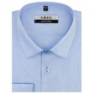 Рубашка, размер 174-184/41, голубой GREG. Цвет: голубой