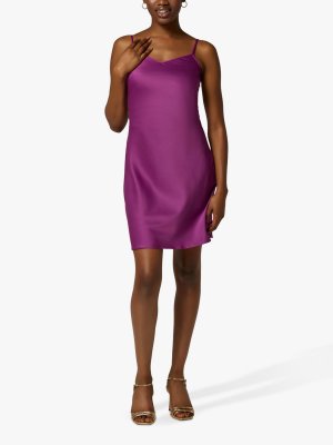 Мини-платье-комбинация, пурпурный Closet London