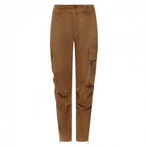 Замшевые брюки Ralph Lauren. Цвет: бежевый