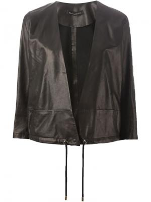 Куртка с завязкой на подоле Inès & Maréchal. Цвет: чёрный