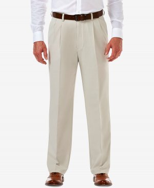 Мужские эластичные классические брюки классического кроя с расширяющейся талией Cool 18 PRO Haggar
