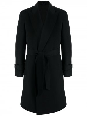 Пальто с поясом Pino Lerario. Цвет: черный