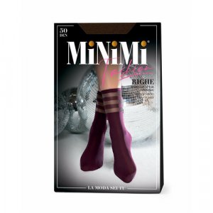 Носки , 50 den, размер 0 (UNI), коричневый MiNiMi. Цвет: коричневый