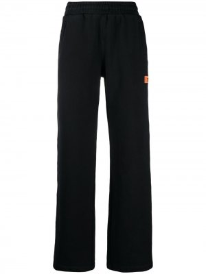 Широкие спортивные брюки с нашивкой-логотипом Heron Preston. Цвет: черный